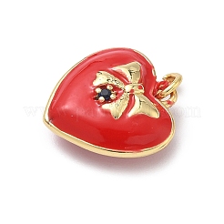 Brass Micro Pave Cubic Zirconia Charms&nbsp;KK-C156-20G