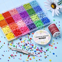 DIY Heishi Preppy Bracelet Making Kit&nbsp;DIY-YW0005-63