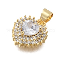 Brass Micro Pave Cubic Zirconia Pendants&nbsp;LS-KK-D431-018G