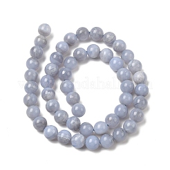 Natural Blue Lace Agate Beads Strands&nbsp;G-G346-A01-8mm