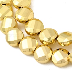 Electroplate Glass Beads Strands&nbsp;EGLA-F166-15G