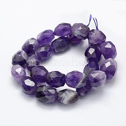 Natural Amethyst Beads Strands&nbsp;G-P322-45