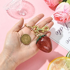 Resin Keychain with Zinc Alloy Ring for Keychain&nbsp;KEYC-CJC0003-05B-G
