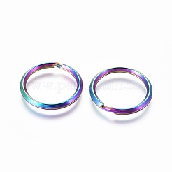 Ion Plating(IP) 304 Stainless Steel Split Key Rings&nbsp;STAS-G201-11A-M