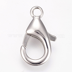 Tarnish Resistant 304 Stainless Steel Lobster Claw Clasps&nbsp;STAS-O114-057P-E