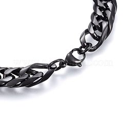 304 Stainless Steel Curb Chain Necklaces&nbsp;NJEW-H493-20B