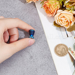Titanium Alloy EDC European Beads&nbsp;FIND-WH0161-35C