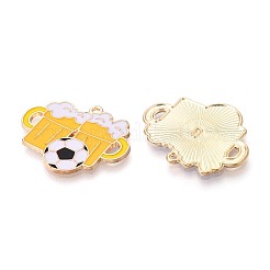 Alloy Enamel Pendants&nbsp;ENAM-T025-01G-14