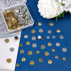360Pcs 12 Style Tibetan Style Alloy Bead Caps&nbsp;FIND-PH0006-57