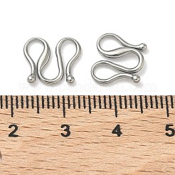 304 Stainless Steel Hook Clasps&nbsp;STAS-Z179-04P