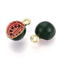 Fruit Alloy Enamel Charms&nbsp;ENAM-N062-06F