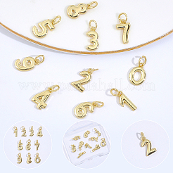10Pcs 10 Styles Brass Charms&nbsp;KK-BBC0025-93