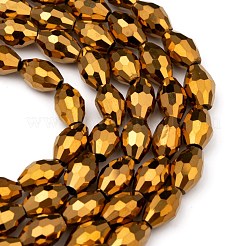 Electroplate Glass Beads&nbsp;GC881Y-3