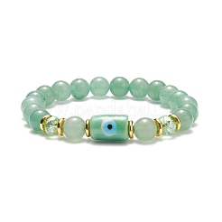 Gemstone Round Beaded Stretch Bracelet&nbsp;BJEW-JB08633