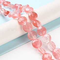 Cherry Quartz Glass Beads Strands&nbsp;G-K357-B09-01