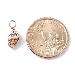 Natural Shell Pendants&nbsp;PALLOY-JF01164-01