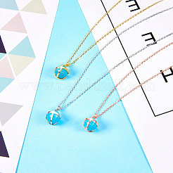 Rhodium Plated 925 Sterling Silver Pendant Necklace&nbsp;JN727A