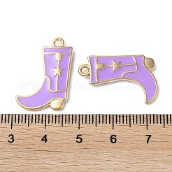 Rack Plating Alloy Enamel Pendants&nbsp;ENAM-G225-01G