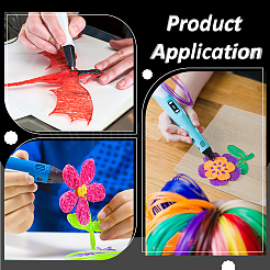 PVC Rectangle Multi Purpose 3D Pen Templates for 3D Printing&nbsp;DIY-WH0010-63