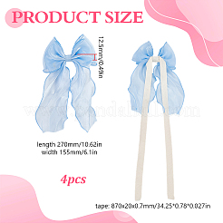 4Pcs Gauze Bowknot Curtain Tiebacks&nbsp;AJEW-HY0003-53B