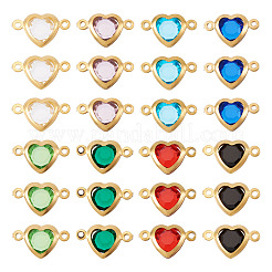 24Pcs 8 Colors Stainless Steel Connector Charms&nbsp;STAS-TA0003-29