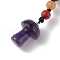 7 Chakra Gemstone Beads Keychain&nbsp;KEYC-F036-01D