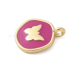 Brass Enamel Pendants&nbsp;KK-P293-11G-04