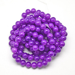 Baking Paint Crackle Glass Bead Strands&nbsp;X-DGLA-Q023-8mm-YS12