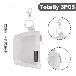 3Pcs Nylon Mesh Zipper Wallets&nbsp;HJEW-TAC0107