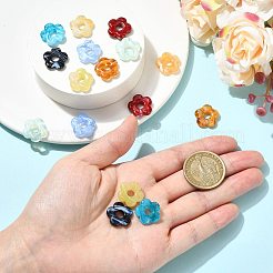 16Pcs 8 Colors Two Tone Handmade Lampwork European Beads&nbsp;LAMP-FS0001-83