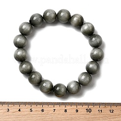 Grade AA Natural Eagle Eye Stone Round Beads Stretch Bracelets for Women&nbsp;BJEW-L712-B05-12mm