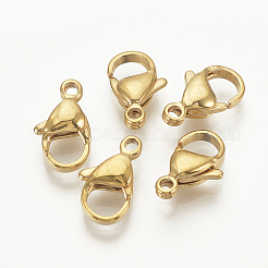 Ion Plating(IP) 316 Surgical Stainless Steel Lobster Claw Clasps&nbsp;X-STAS-S076-66A-01
