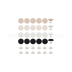 32 Sets 4 Colors Cloth Cap Nail Button&nbsp;DIY-BC0013-49