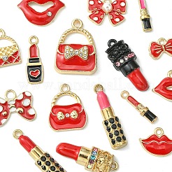 16Pcs 16 Style Alloy Enamel Pendants&nbsp;ENAM-YW0003-26