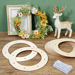 12pcs Unfinished Wood Craft Pendants&nbsp;DIY-OC0016-10A