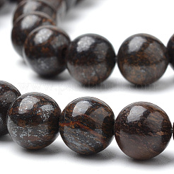 Natural Bronzite Beads Strands&nbsp;G-S272-01-8mm