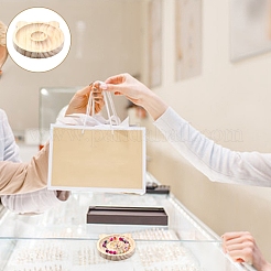2Pcs 2 Styles Beech Wooden Bangle & Bracelet & Finger Ring & Beads Display Holder Tray&nbsp;AJEW-YW0001-26