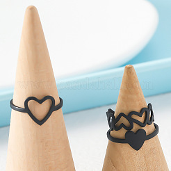 3Pcs 3 Styles Heart Iron Cuff Toe Rings Sets&nbsp;FS-WG0D8D1-01
