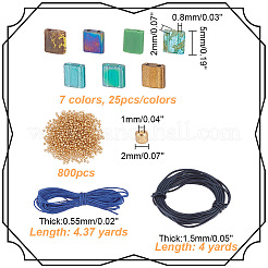 DIY Glass Seed Beaded Bracelet Making Kit&nbsp;DIY-AR0003-82