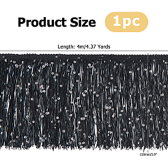 4M Paillette Tassel Polyester Ribbon Trim&nbsp;OCOR-HS0001-17B