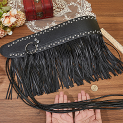 Punk Style PU Leather Metal Rivet Tassel Belly Belts&nbsp;FIND-WH20019-272