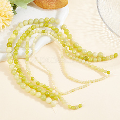 4 Strands 4 Styles Natural Lemon Jade Round Bead Strands&nbsp;G-GO0001-47
