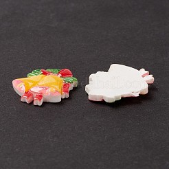Christmas Themed Opaque Resin Cabochons&nbsp;CRES-P022-12