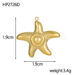 304 Stainless Steel Pendants&nbsp;STAS-OY019-67G