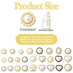 52Pcs 26 Styles Resin Cabochons&nbsp;CRES-CJ0001-82