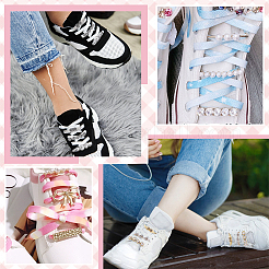 20Pcs 10 Styles Alloy & Crystal Rhinestone & Plastic Pearl Shoe Buckle Clips&nbsp;FIND-PH0024-68G