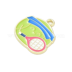 Tennis Alloy Enamel Pendants&nbsp;AL-CBA292F-02G-G