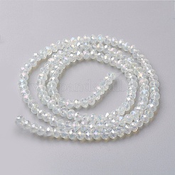 Faceted Glass Beads Strands&nbsp;EGLA-F124-NA01