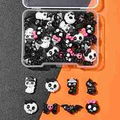 42Pcs 7 Styles Halloween Opaque Resin Cabochons&nbsp;CRES-FS0001-31