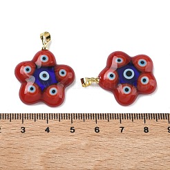Handmade Lampwork Pendants&nbsp;LAMP-D006-07G